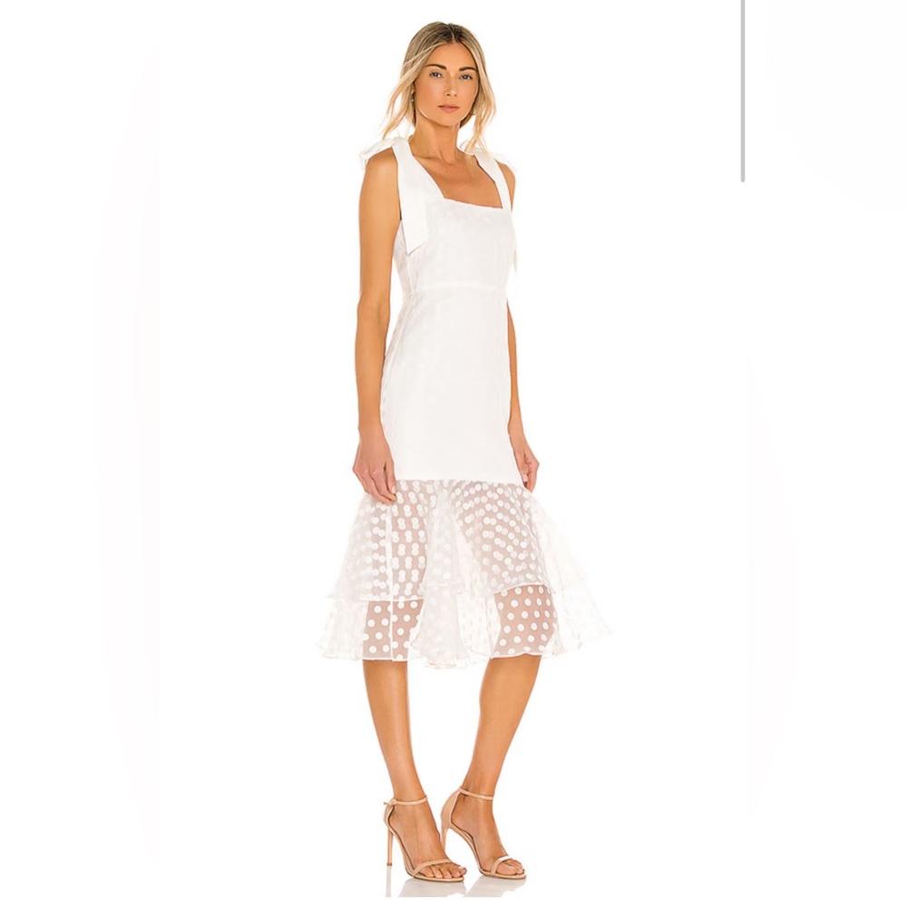 Lovers & Friends Day Keeper Midi Dress in White